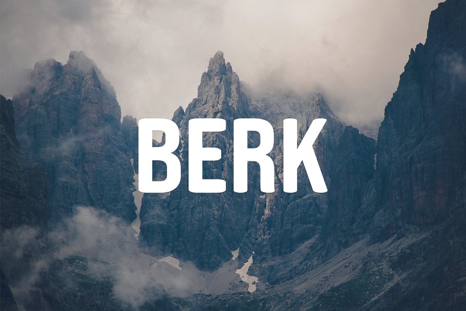Berk Font preview